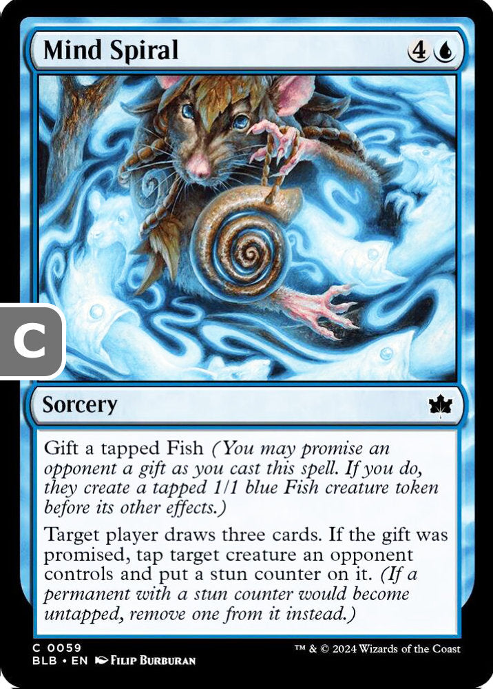 Mind Spiral BLB Sorcery  NM