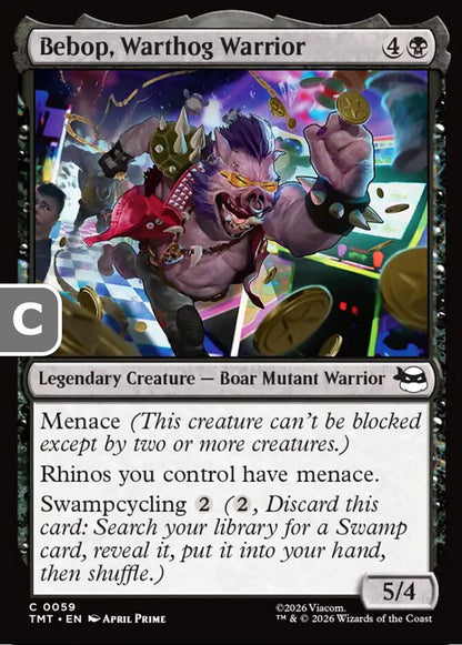 Bebop, Warthog Warrior TMT Legendary Creature Boar Mutant Warrior NM