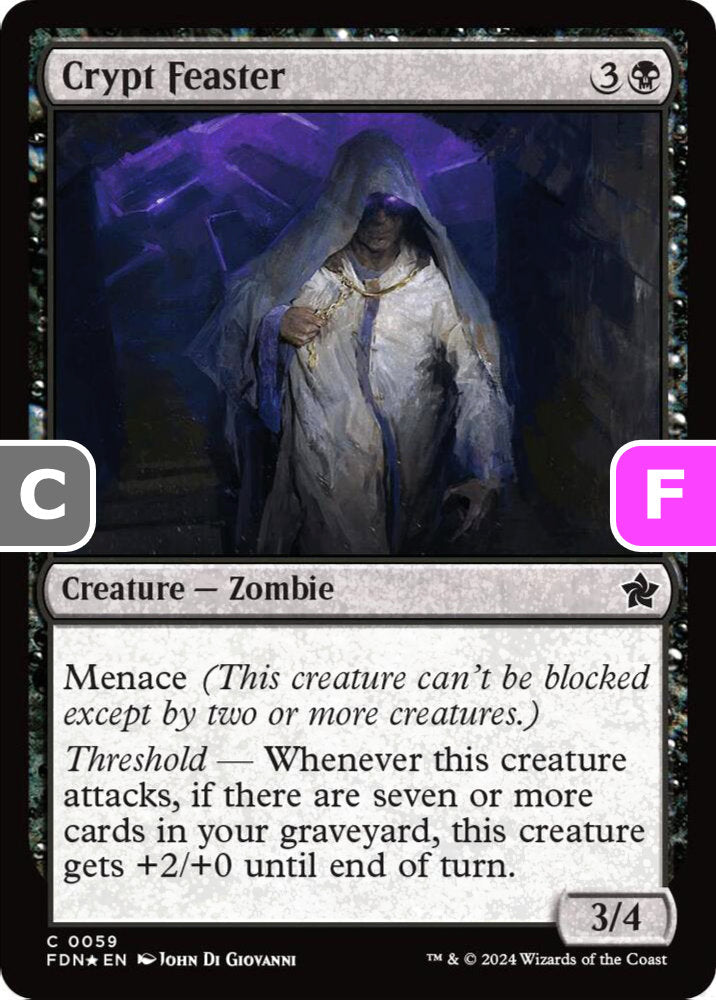 Crypt Feaster FDN Creature Zombie *Foil* NM