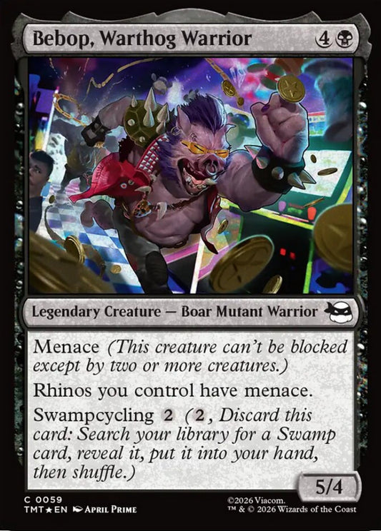 Bebop, Warthog Warrior TMT Legendary Creature Boar Mutant Warrior *Foil* NM