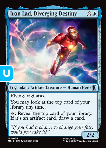 Iron Lad, Diverging Destiny MSH Legendary Artifact Creature Human Hero NM