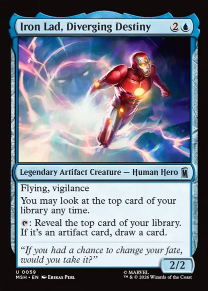 Iron Lad, Diverging Destiny MSH Legendary Artifact Creature Human Hero NM
