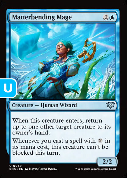 Matterbending Mage SOS Creature Human Wizard NM