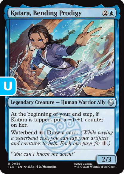 Katara, Bending Prodigy TLA Legendary Creature Human Warrior Ally NM