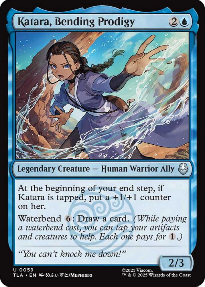 Katara, Bending Prodigy TLA Legendary Creature Human Warrior Ally NM