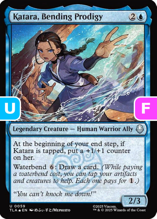 Katara, Bending Prodigy TLA Legendary Creature Human Warrior Ally *Foil* NM