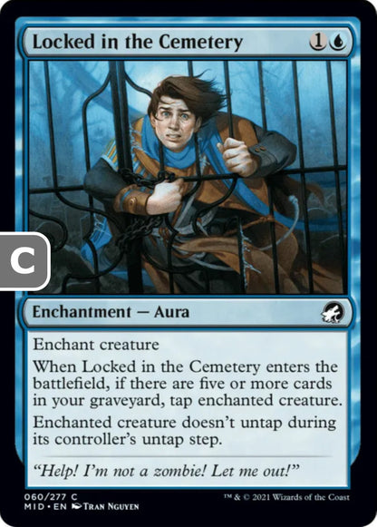 Locked in the Cemetery MID Enchantment Aura NM
