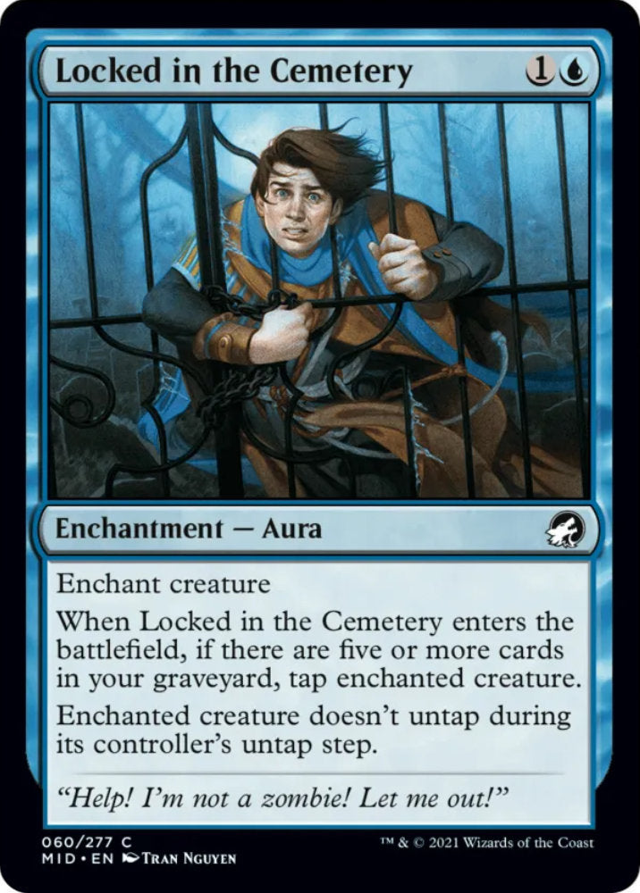 Locked in the Cemetery MID Enchantment Aura NM
