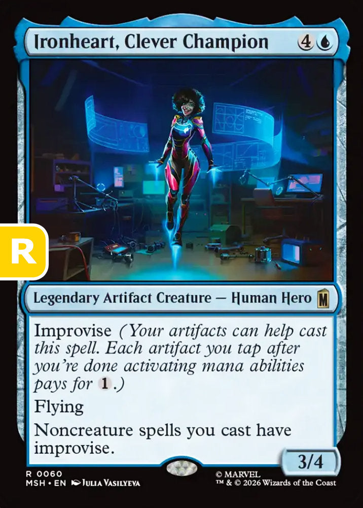 Ironheart, Clever Champion MSH Legendary Artifact Creature Human Hero NM