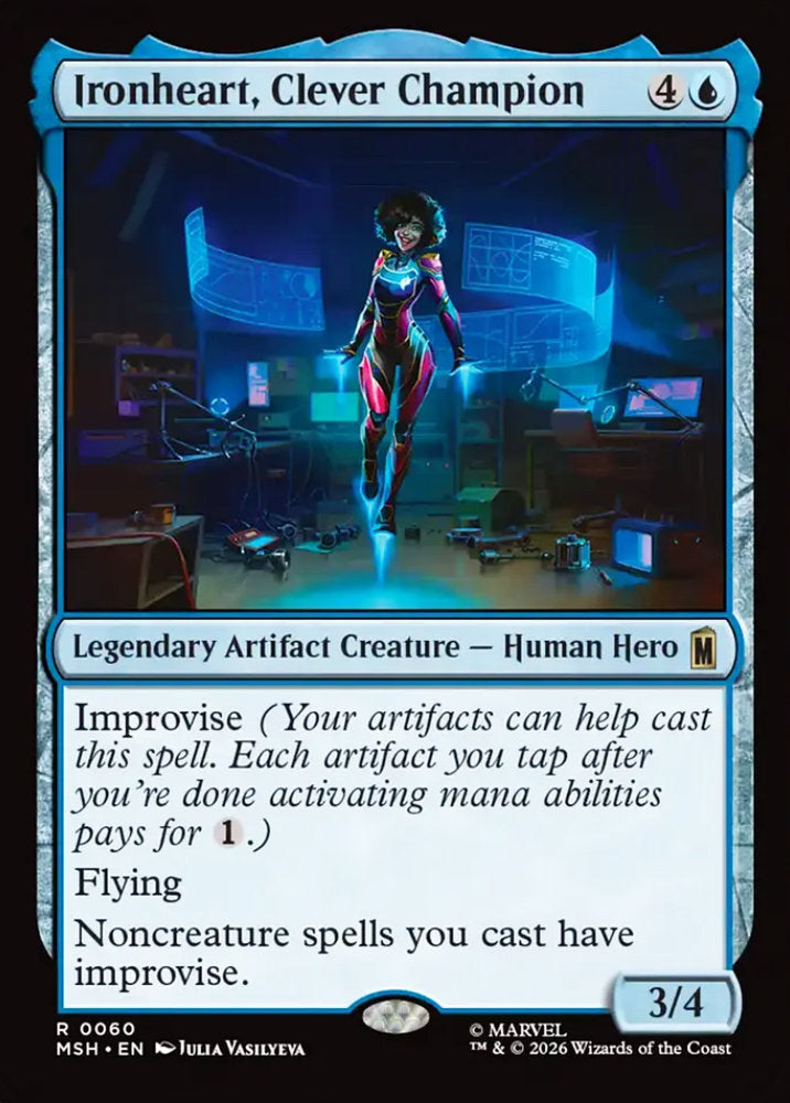 Ironheart, Clever Champion MSH Legendary Artifact Creature Human Hero NM