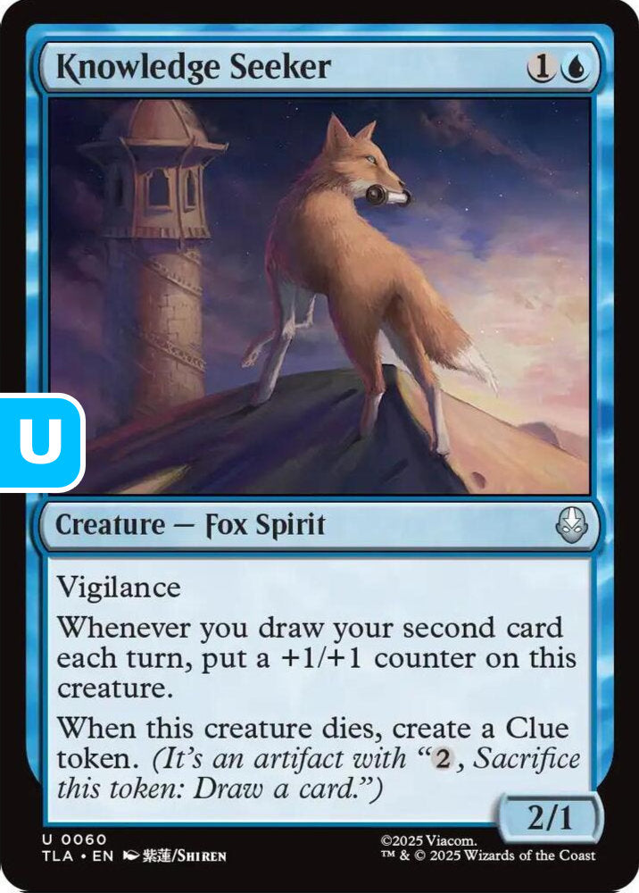 Knowledge Seeker TLA Creature Fox Spirit NM