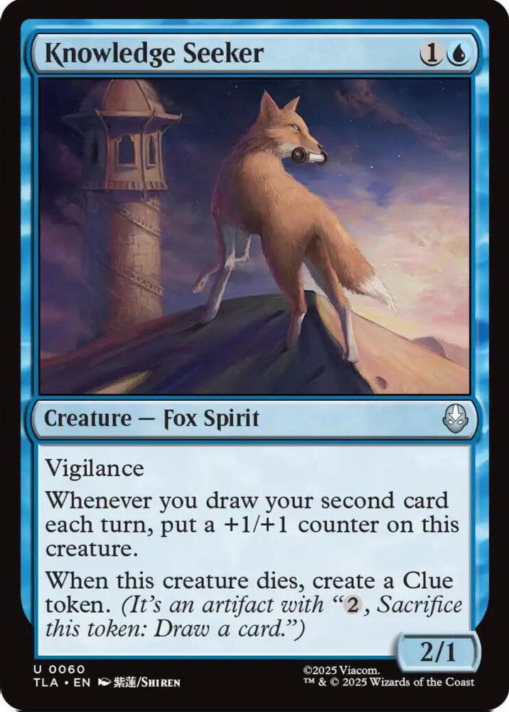 Knowledge Seeker TLA Creature Fox Spirit NM
