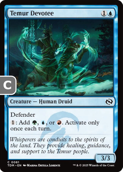 Temur Devotee TDM Creature Human Druid NM