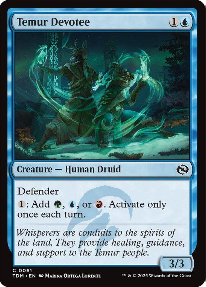 Temur Devotee TDM Creature Human Druid NM