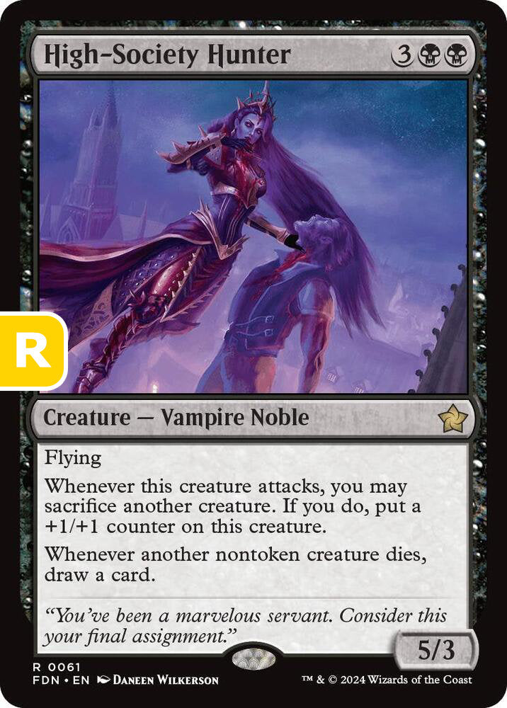 High-Society Hunter FDN Creature Vampire Noble NM