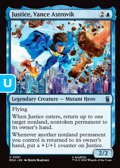 Justice, Vance Astrovik MSH Legendary Creature Mutant Hero NM