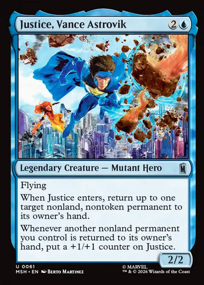 Justice, Vance Astrovik MSH Legendary Creature Mutant Hero NM