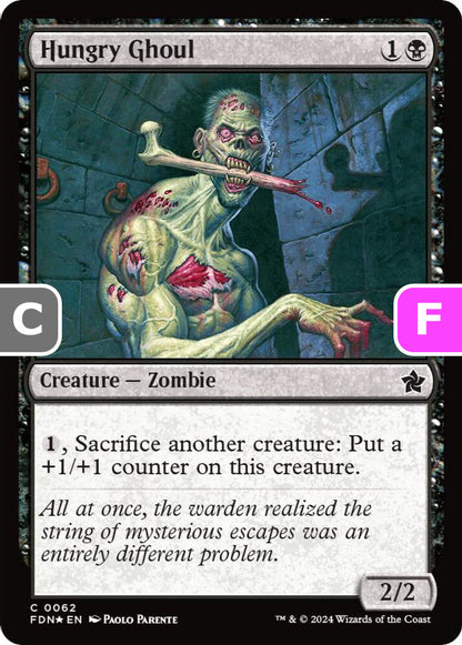 Hungry Ghoul FDN Creature z *Foil* NM