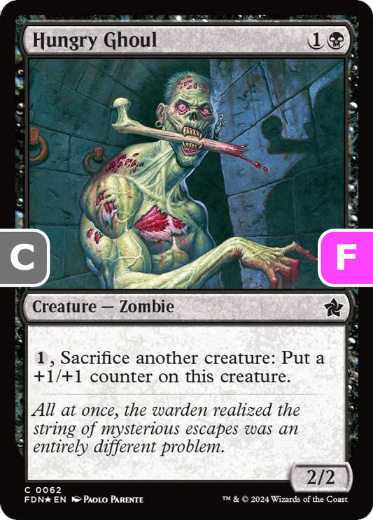 Hungry Ghoul FDN Creature z *Foil* NM
