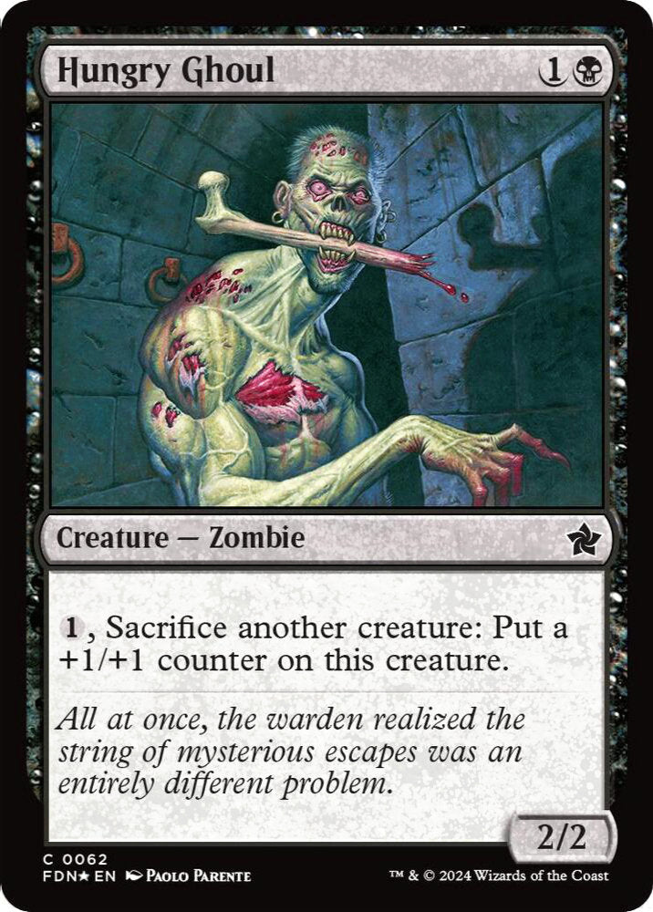 Hungry Ghoul FDN Creature z *Foil* NM