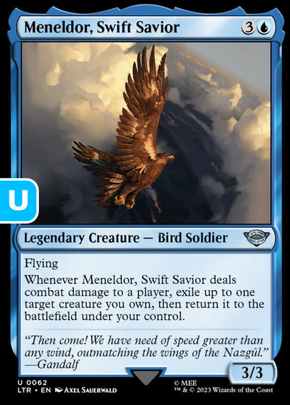 Meneldor, Swift Savior LTR Legendary Creature Bird Soldier NM