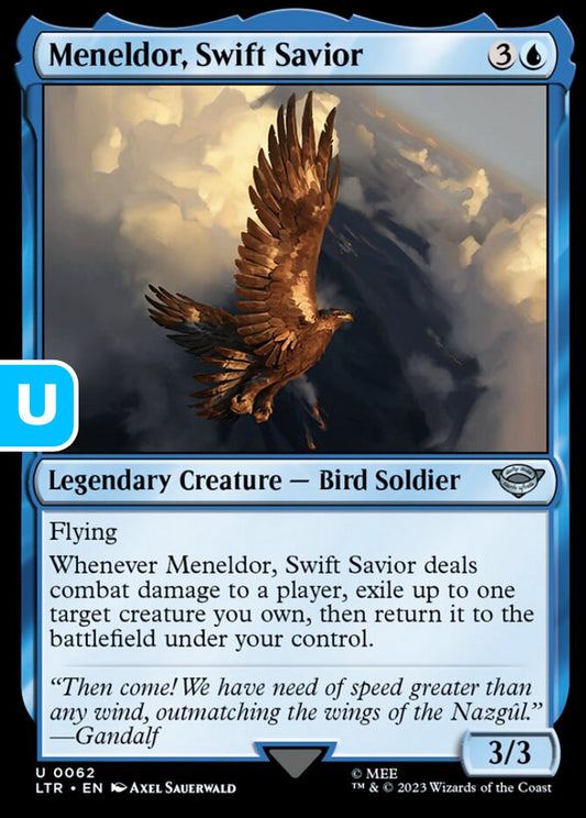 Meneldor, Swift Savior LTR Legendary Creature Bird Soldier NM