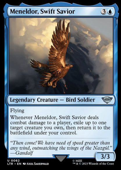 Meneldor, Swift Savior LTR Legendary Creature Bird Soldier NM