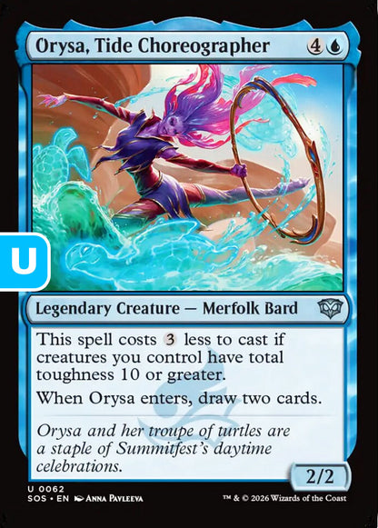 Orysa, Tide Choreographer SOS Legendary Creature Merfolk Bard NM