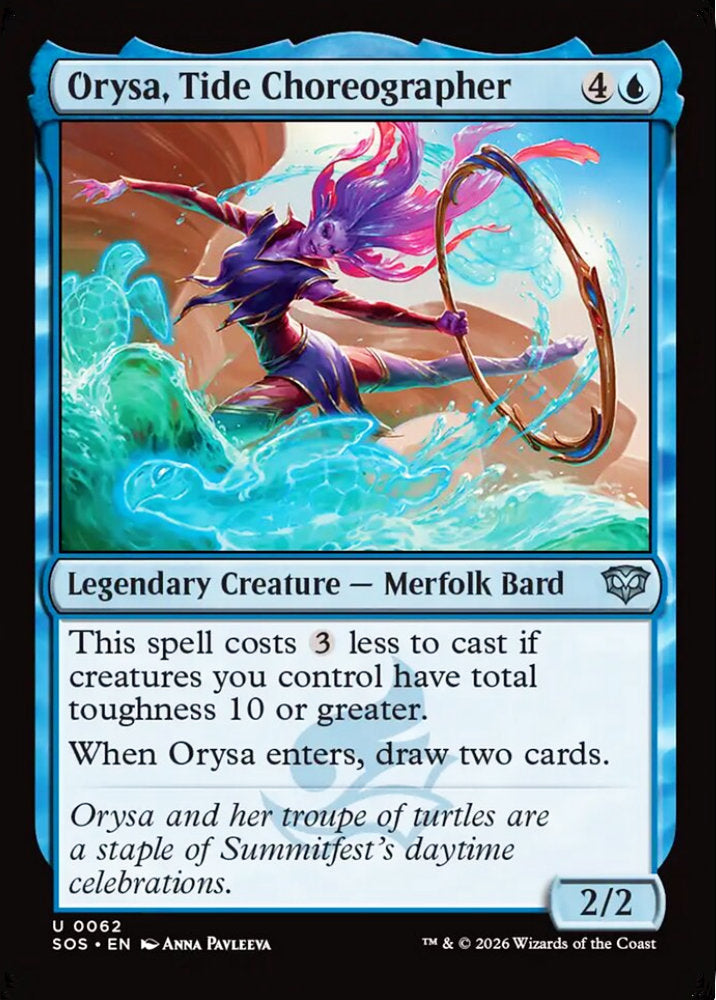 Orysa, Tide Choreographer SOS Legendary Creature Merfolk Bard NM