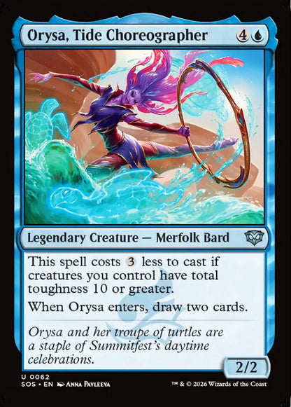 Orysa, Tide Choreographer SOS Legendary Creature Merfolk Bard NM