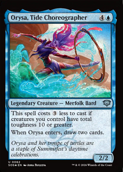Orysa, Tide Choreographer SOS Legendary Creature Merfolk Bard *Foil* NM