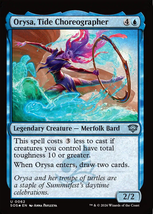 Orysa, Tide Choreographer SOS Legendary Creature Merfolk Bard *Foil* NM
