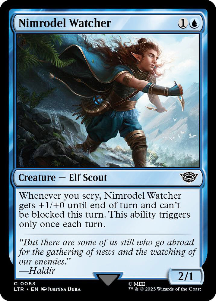 Nimrodel Watcher LTR Creature Elf Scout NM