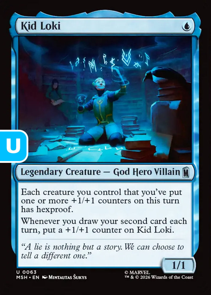 Kid Loki MSH Legendary Creature God Hero Villain NM