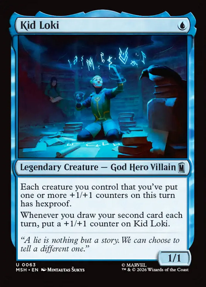 Kid Loki MSH Legendary Creature God Hero Villain NM