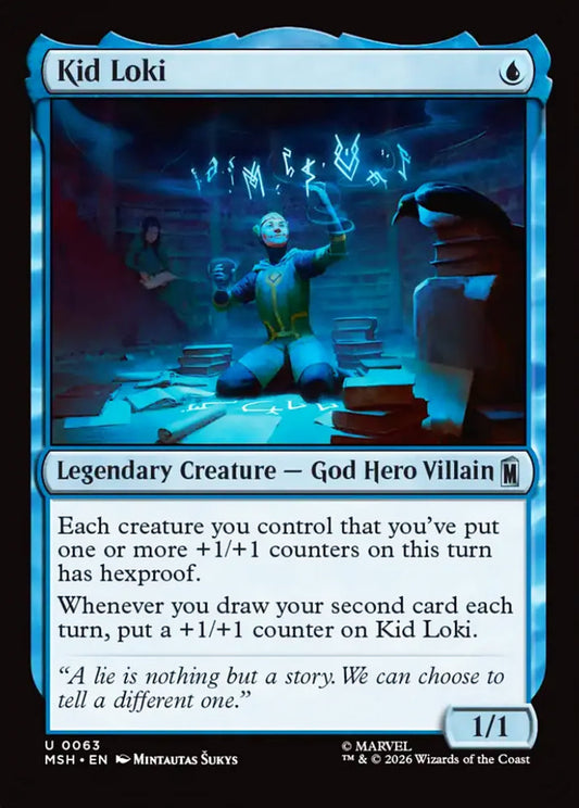 Kid Loki MSH Legendary Creature God Hero Villain NM