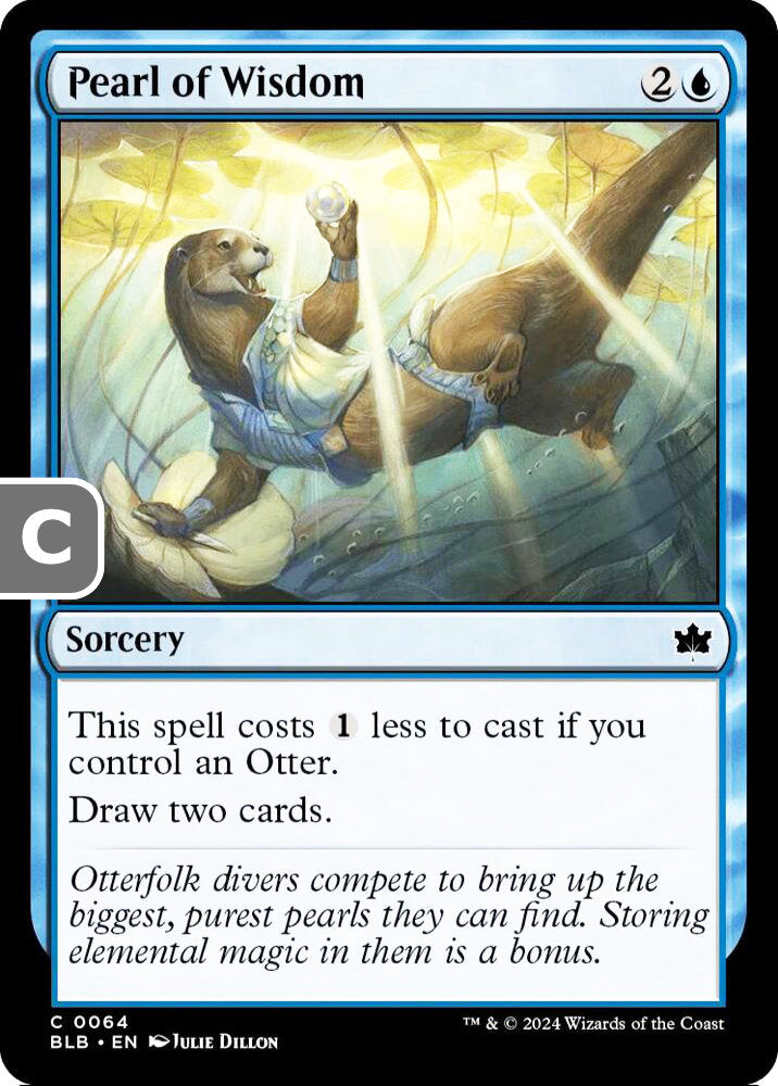 Pearl of Wisdom BLB Sorcery  NM