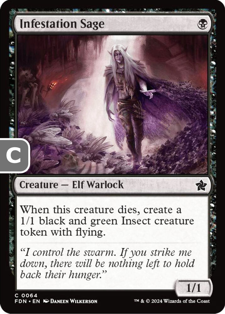 Infestation Sage FDN Creature Elf Warlock NM