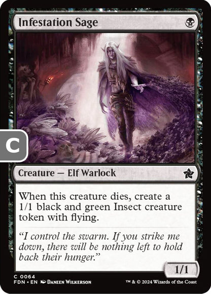 Infestation Sage FDN Creature Elf Warlock NM