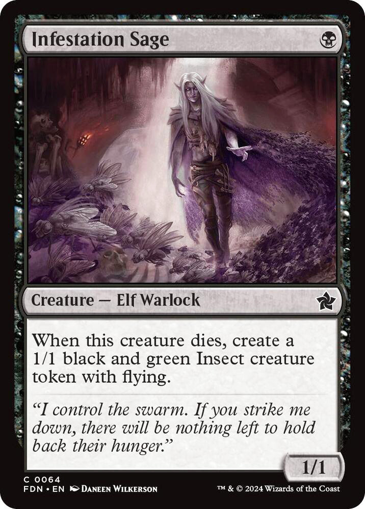 Infestation Sage FDN Creature Elf Warlock NM