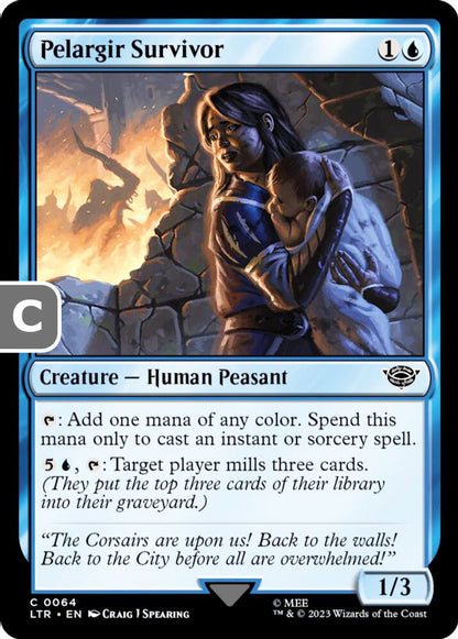 Pelargir Survivor LTR Creature Human Peasant NM