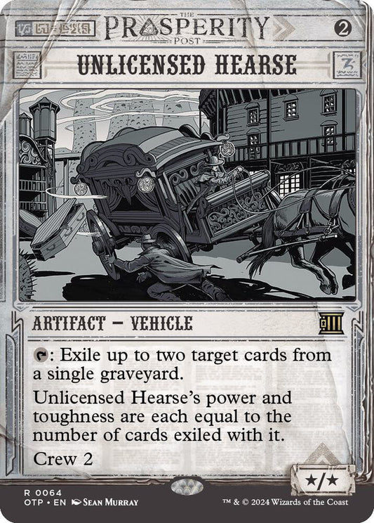 Unlicensed Hearse OTP Artifact Vehicle NM