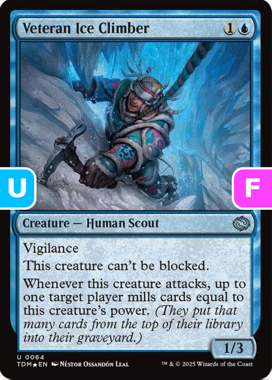 Veteran Ice Climber TDM Creature Human Scout *Foil* NM