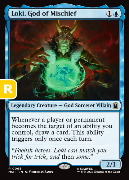 Loki, God of Mischief MSH Legendary Creature God Sorcerer Villain NM