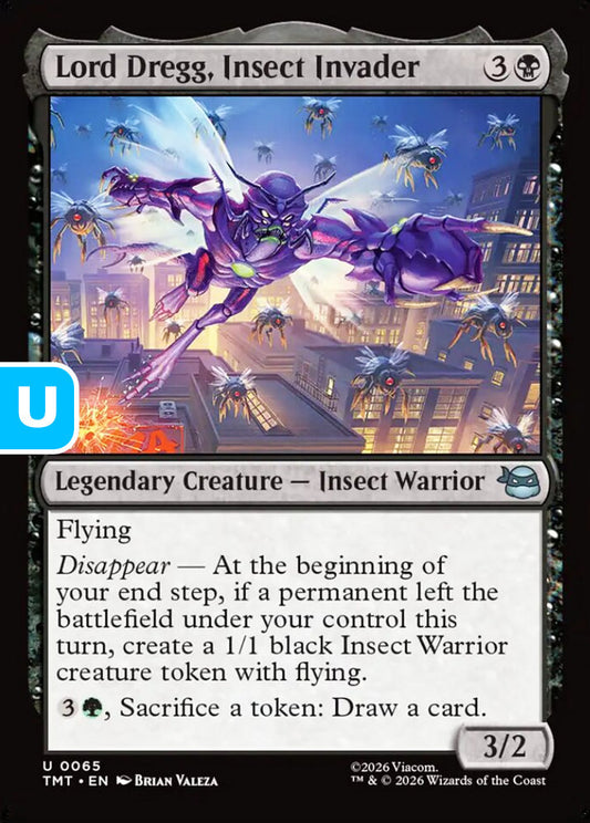Lord Dregg, Insect Invader TMT Legendary Creature Insect Warrior NM