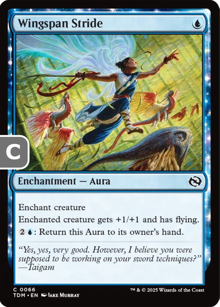 Wingspan Stride TDM Enchantment Aura NM