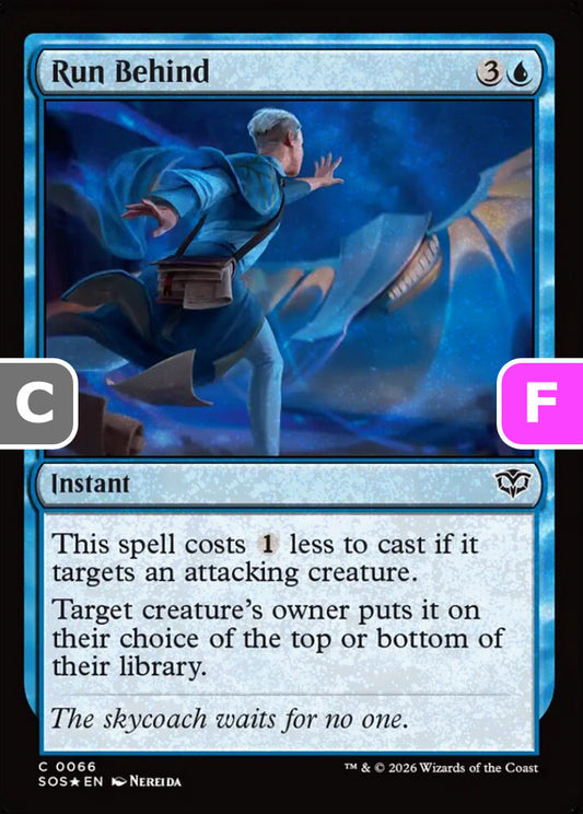 Run Behind SOS Instant  *Foil* NM