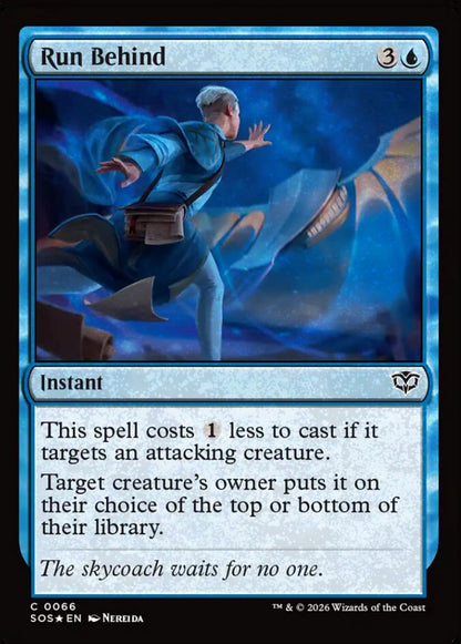 Run Behind SOS Instant  *Foil* NM