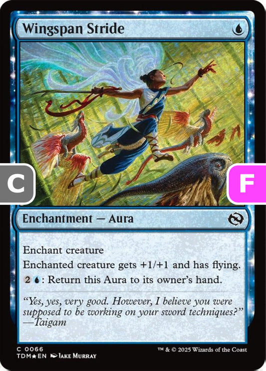 Wingspan Stride TDM Enchantment Aura *Foil* NM