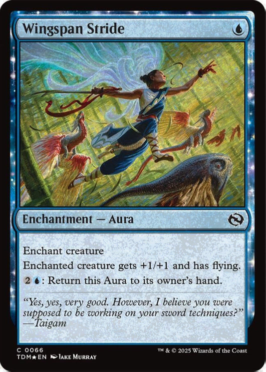 Wingspan Stride TDM Enchantment Aura *Foil* NM